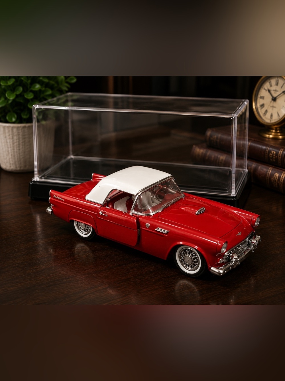 1955 Ford Thunderbird Diecast Model Car | National Motor Museum Mint w/ Case